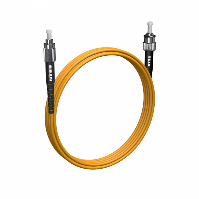 Шнур оптический NTSS spc FC/UPC-ST/UPC 9/125 2.0мм 3м LSZH (патч-корд)