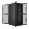 Шкаф напольный серверный NTSS CoDS 48U 750х1200мм, 2 секции по 23U, двойные боковые стенки, панель потолка и пола с щеточными вводами, двери перфорированная и перфорированная двухстворчатая, регулируемые опоры, ролики, черный RAL 9005