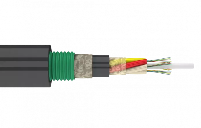 Кабель оптический ДПЛ-П-04У (1х4)-2,7кН Кабель оптический ДПЛ-П-04У (1х4)-2,7кН