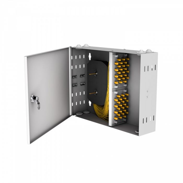 Кросс настенный NTSS PREMIUM, предсобранный, 24 порта ST/UPC, 9/125 мкм