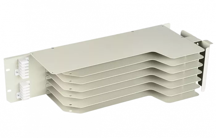 Блок кроссовый 19" 3U на 6 модулей П КБ6-П ВОКС-ФП (корпус)