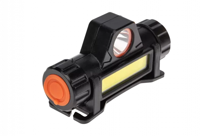 75-7839 Фонарь налобный NEW AGE, трехрежимный, поворотный, сверхлегкий, с магнитом REXANT