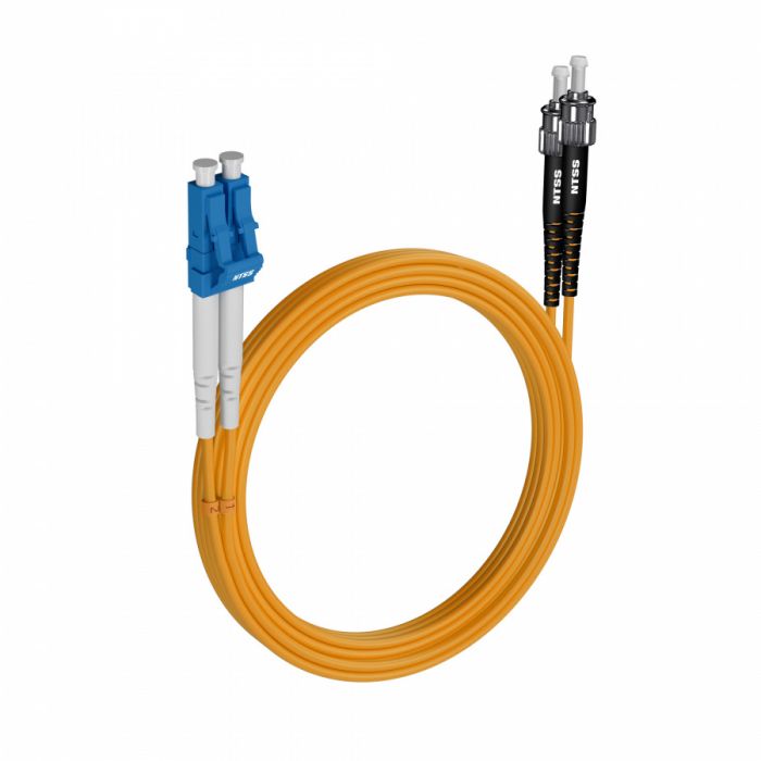 Шнур оптический NTSS dpc LC/UPC-ST/UPC 9/125 2.0мм 25м LSZH (патч-корд)