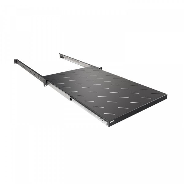 Полка выдвижная NTSS глубина 700мм, крепление 19 1U, для шкафов глубиной 1000мм, черный RAL 9005