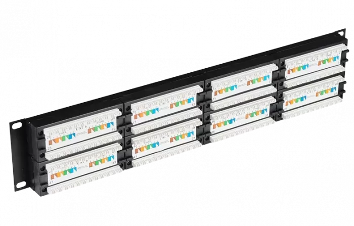 PP48-2UC5EU-D05 ITK 2U патч-панель кат.5Е UTP, 48 портов (Dual)