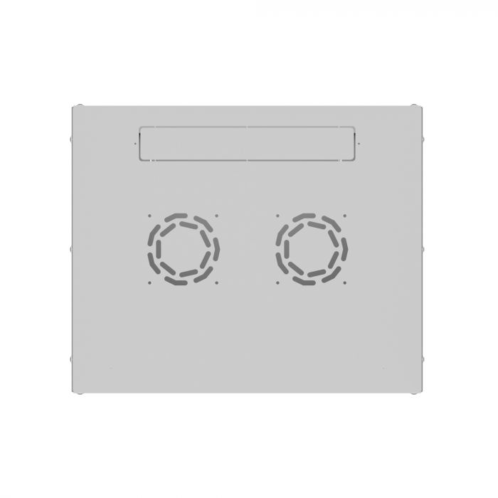 Шкаф настенный телекоммуникационный NTSS LIME 18U 550х450х900мм, 2 профиля 19, дверь сплошная металл, боковые стенки несъемные, разобранный, серый RAL 7035