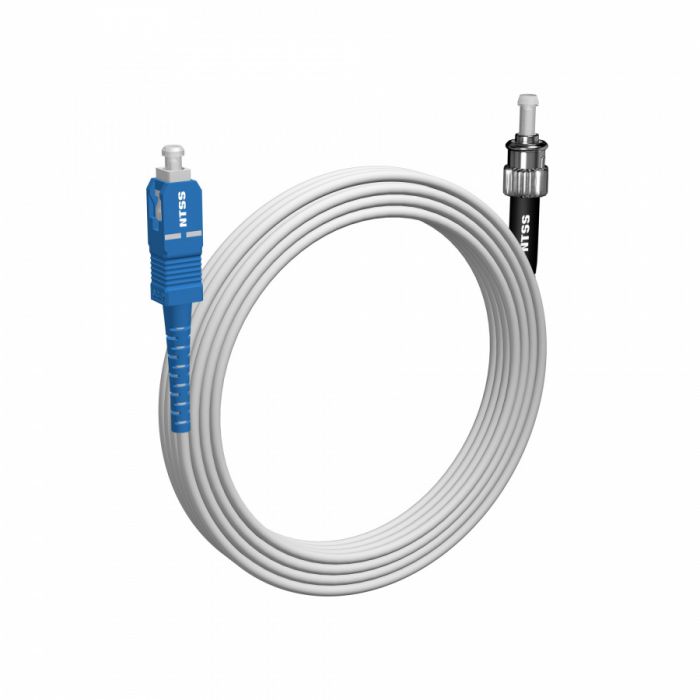 Шнур оптический NTSS spc SC/UPC-ST/UPC 9/125 G.657A1 3.0мм 20м LSZH (патч-корд)