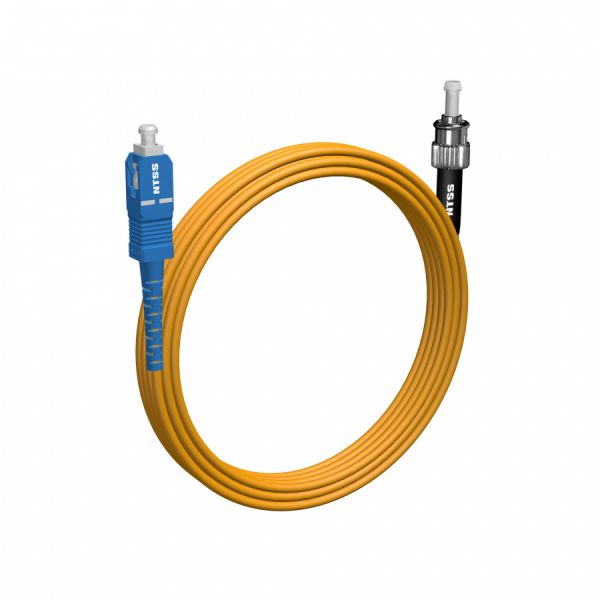 Шнур оптический NTSS PREMIUM spc SC/UPC-ST/UPC 9/125 3.0мм 10м LSZH (патч-корд)