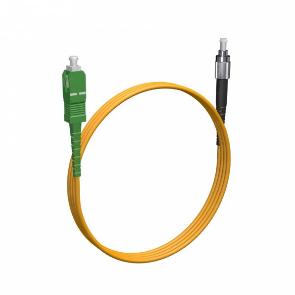 Шнур оптический NTSS spc SC/APC-FC/UPC 9/125 2.0мм 1м LSZH (патч-корд)