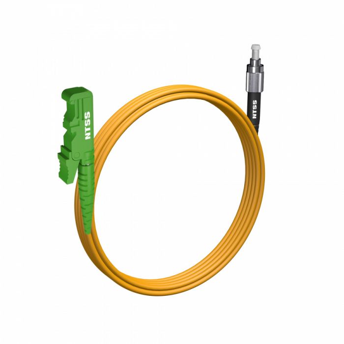 Шнур оптический NTSS spc E2000/APC-FC/UPC 9/125 3.0мм 4м LSZH (патч-корд)