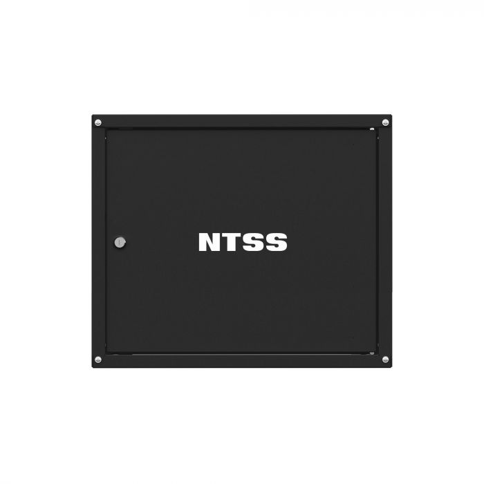 Шкаф настенный телекоммуникационный NTSS LIME 15U 550х600х770мм, 2 профиля 19, дверь сплошная металл, боковые стенки несъемные, разобранный, черный RAL 9005