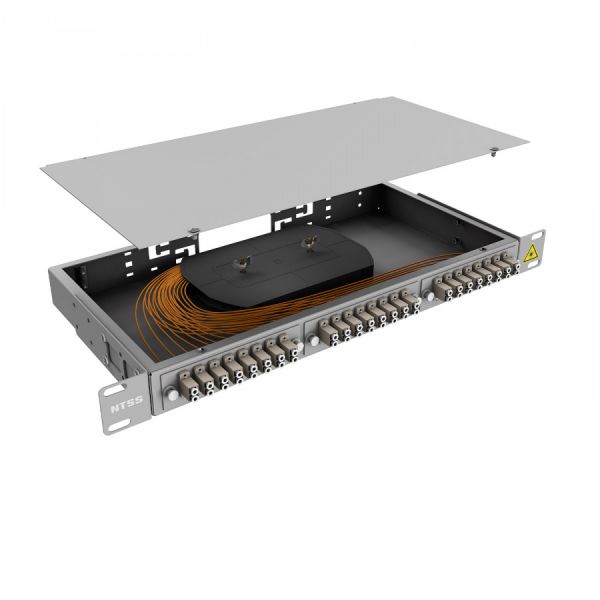 Кросс 19" NTSS PREMIUM, предсобранный 1U, 10 портов LC/UPC duplex, 62.5/125 мкм