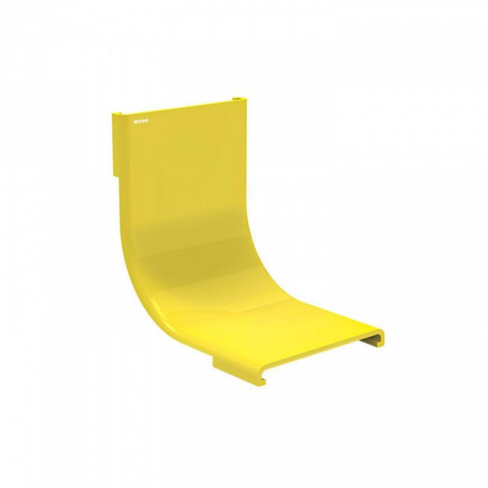 Крышка уголка спуска вертикального 90° оптического лотка NTSS 60 мм, желтая