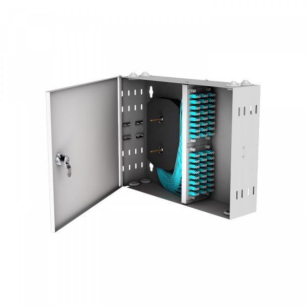 Кросс настенный NTSS PREMIUM, предсобранный, 48 портов LC/UPC duplex, 50/125 мкм OM3