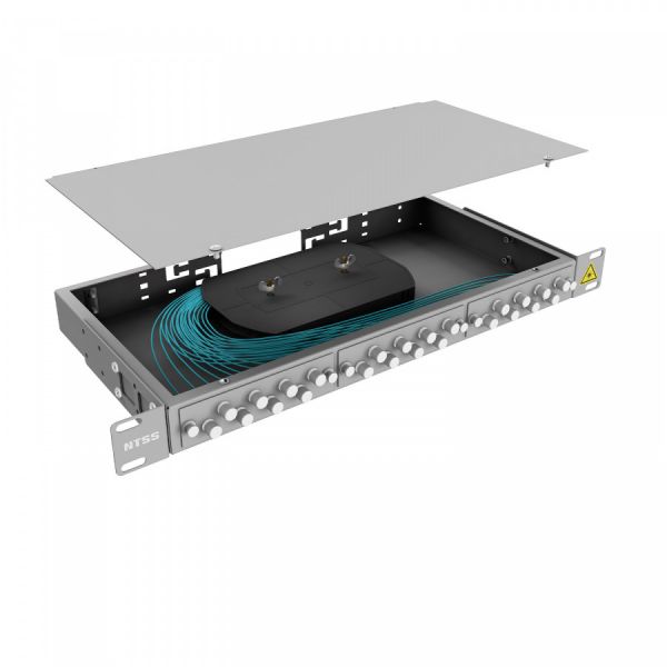Кросс 19" NTSS PREMIUM, предсобранный 1U, 24 порта FC/UPC, 50/125 мкм OM3