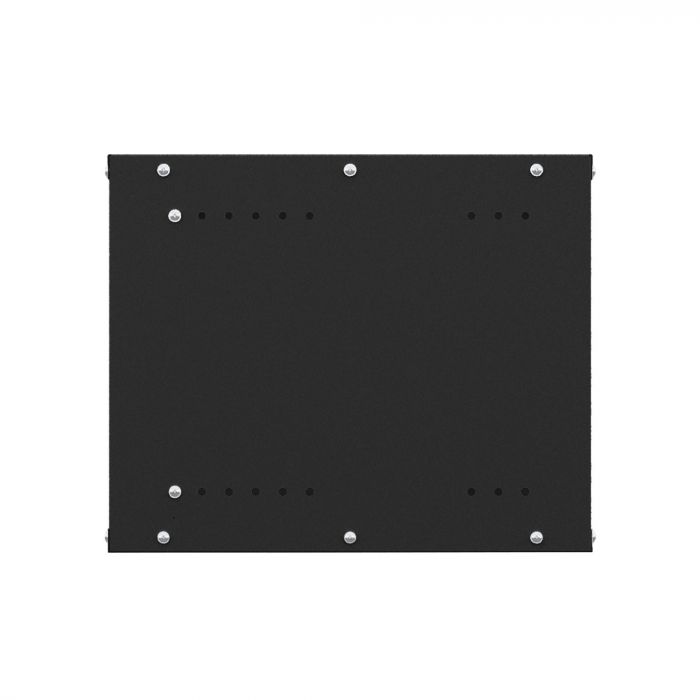 Шкаф настенный телекоммуникационный NTSS LIME 12U 550х600х635мм, 2 профиля 19, дверь сплошная металл, боковые стенки несъемные, разобранный, черный RAL 9005