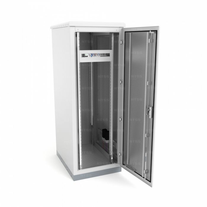 Шкаф напольный климатический NTSS RT 32U (ШхВхГ) 600x1700x800 мм, 4 профиля 19, с обогревом 400W, IP55, серый RAL 7035