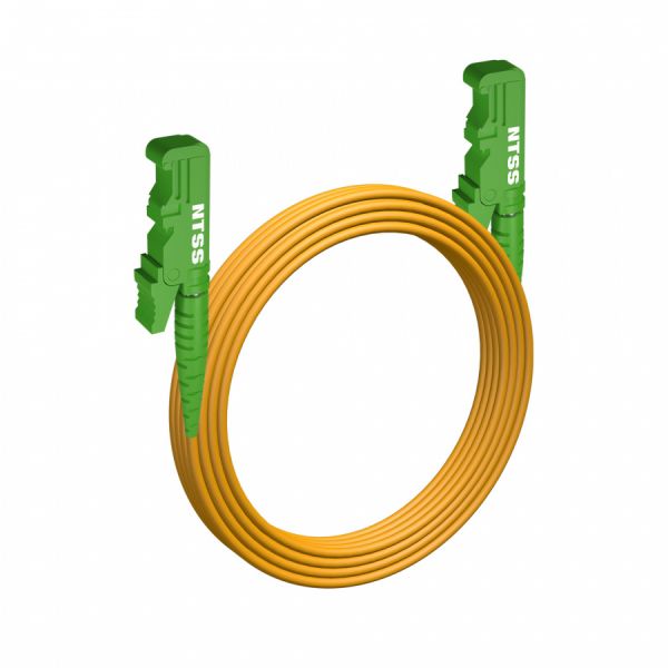 Шнур оптический NTSS spc E2000/APC-E2000/APC 9/125 3.0мм 30м LSZH (патч-корд)