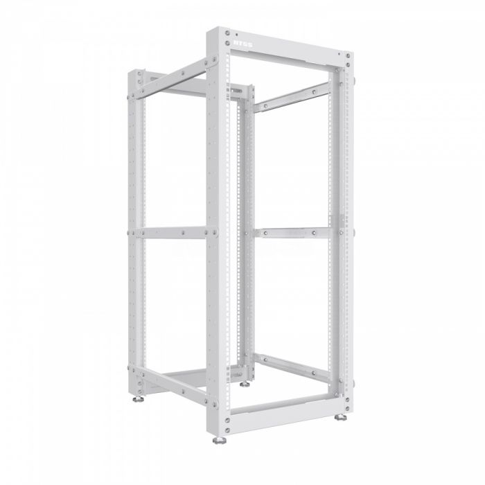 Стойка серверная NTSS OR двухрамная 24U 600-1000мм, комплект ножек, серый RAL 7035