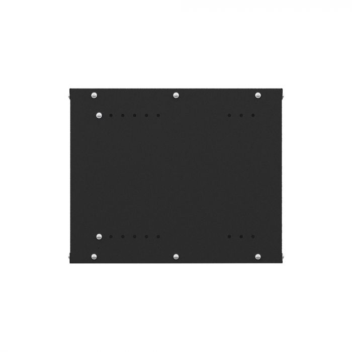 Шкаф настенный телекоммуникационный NTSS LIME 6U 550х350х370мм, 2 профиля 19, дверь сплошная металл, боковые стенки несъемные, разобранный, черный RAL 9005