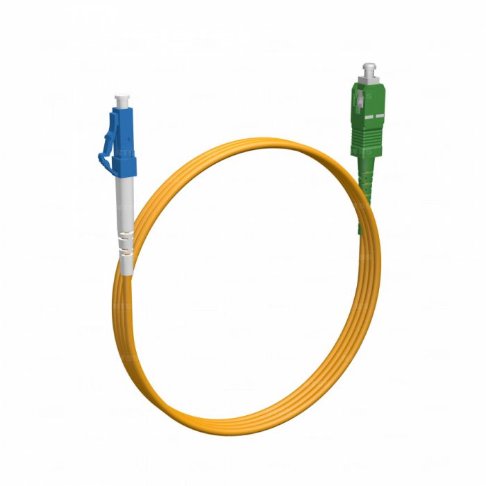 Шнур оптический NTSS spc LC/UPC-SC/APC 9/125 3.0мм 1м LSZH (патч-корд)
