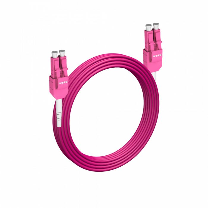 Шнур оптический NTSS PREMIUM dpc UniBoot Lcub/UPC-LCub/UPC 50/125 ОМ4 2.0мм 20м LSZH (патч-корд)