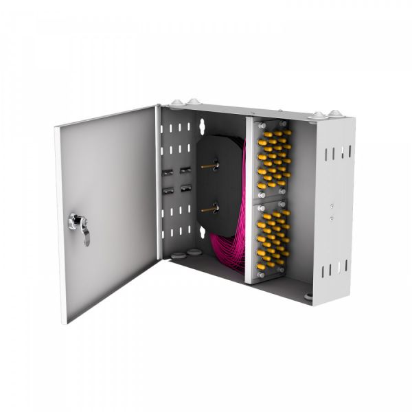 Кросс настенный NTSS PREMIUM, предсобранный, 24 порта ST/UPC, 50/125 мкм OM4