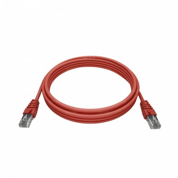 Патч-корд NTSS PREMIUM 2xRJ45/8P8C, T568B UTP CAT5e LSZH 5 метров, красный