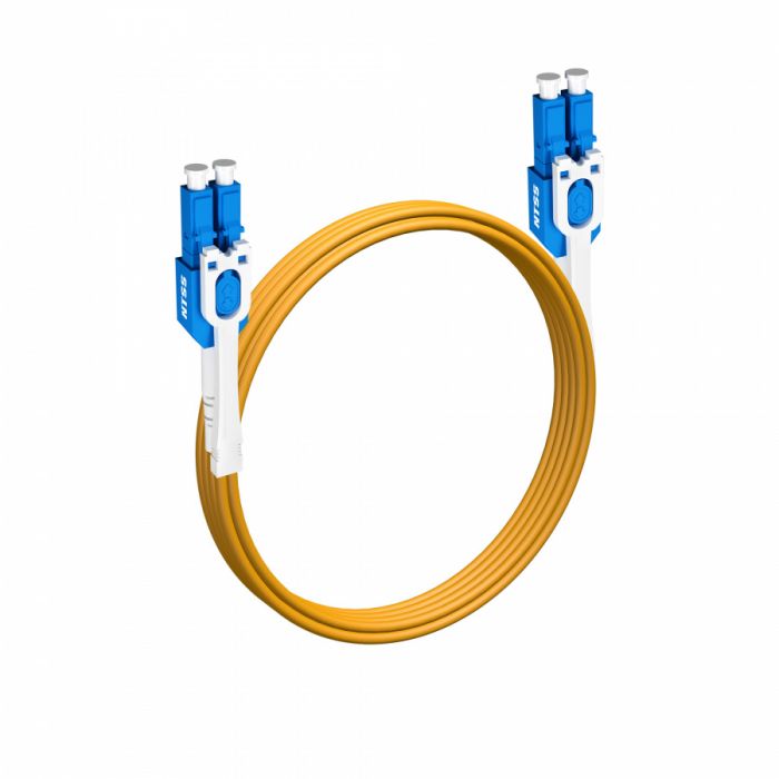 Шнур оптический NTSS PREMIUM dpc Push Pull Tabs UniBoot LCpptub/UPC-LCpptub/UPC 9/125 2.0мм, 3м LSZH (патч-корд)