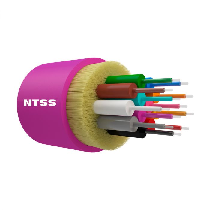 Оптический кабель внутренний NTSS PREMIUM 12 волокон OM4, 50/125, LSZH(нг(A)-HF), маджента