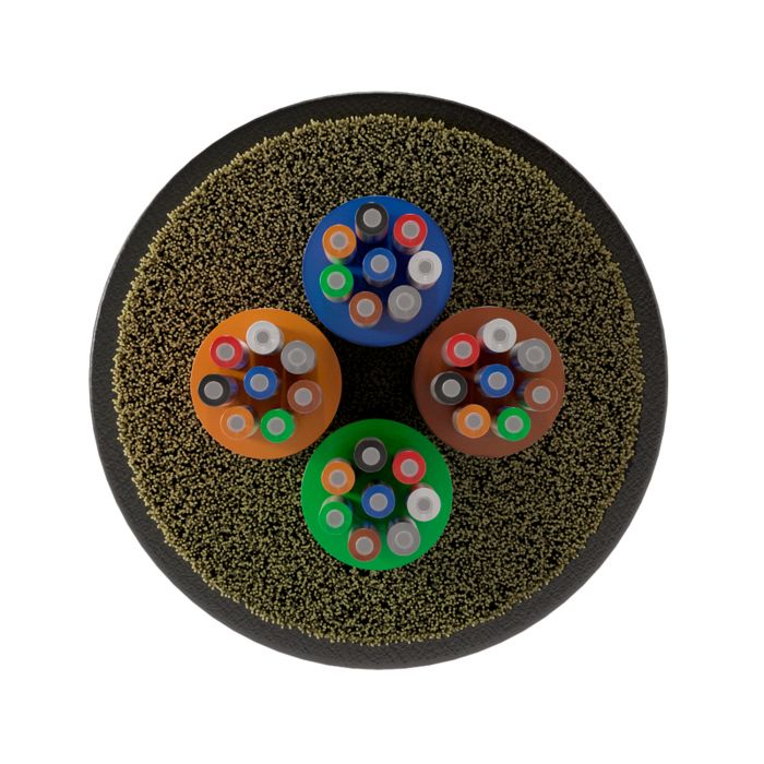 Оптический кабель распределительный NTSS PREMIUM IN/OUT, 32 волокна микромодули (4x8), OM4, 50/125, LSZH(нг(A)-HF), черный