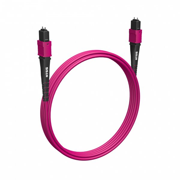 Волоконно-оптическая сборка trunk NTSS 12ов, MPO/UPC (female)-MPO/UPC (female), полярность А, 50/125 OM4, внутренний, 3м, LSZH