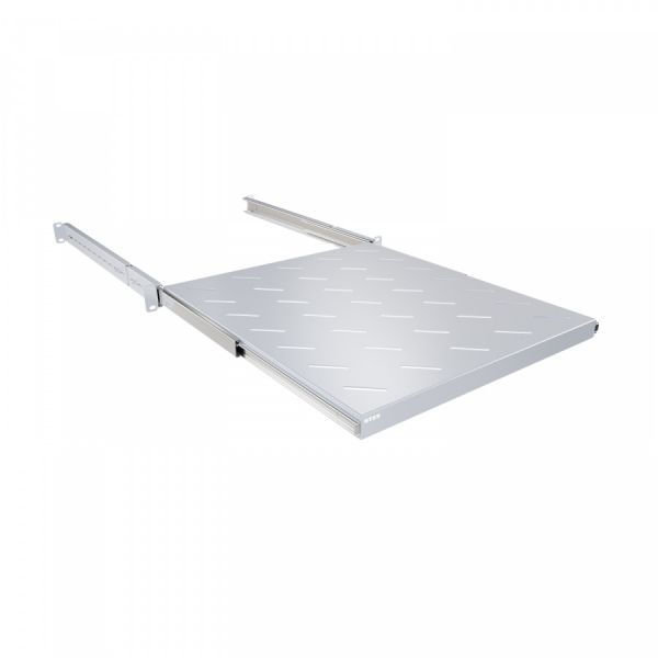 Полка выдвижная NTSS глубина 500мм, крепление 19 1U, для шкафов глубиной 800мм, серый RAL 7035