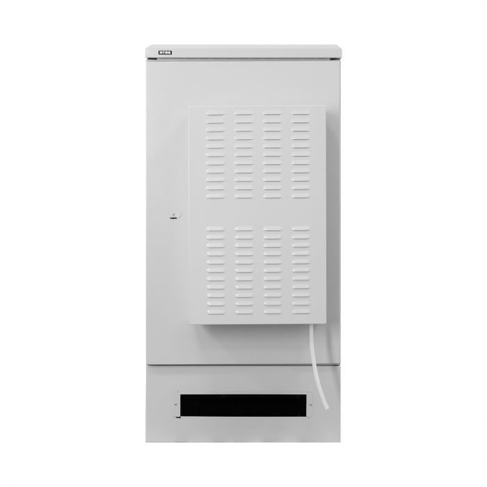 Шкаф напольный климатический NTSS RT 24U (ШхВхГ) 700x1440x1000 мм, 4 профиля 19, с кондиционером 1.5 кВт, IP55, серый RAL 7035