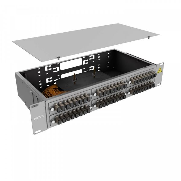Кросс 19" NTSS PREMIUM, предсобранный 2U, 32 порта SC/UPC, 50/125 мкм