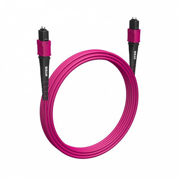 Волоконно-оптическая сборка trunk NTSS PREMIUM 8ов, MTP/UPC (female)-MTP/UPC (female), полярность B, 50/125 OM4, 10м, LSZH