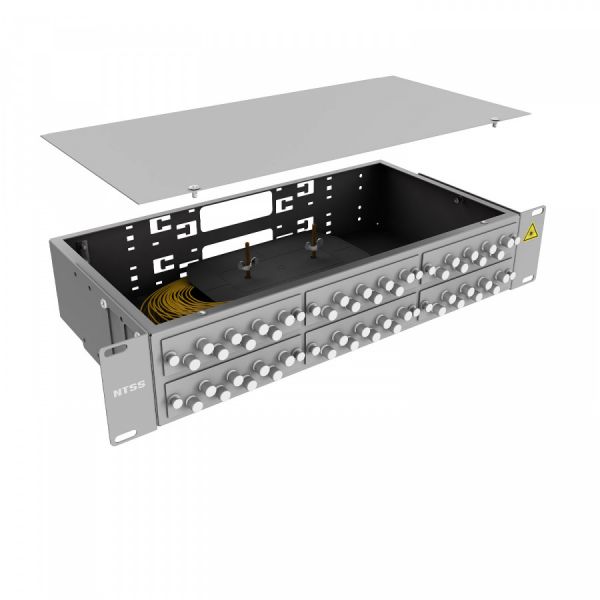 Кросс 19" NTSS PREMIUM, предсобранный 2U, 32 порта FC/UPC, 9/125 мкм
