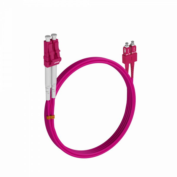 Шнур оптический NTSS dpc LC/UPC-SC/UPC 50/125 OM4 3.0мм 10м LSZH (патч-корд)