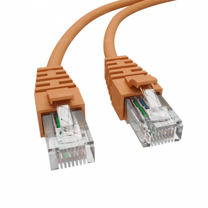 Патч-корд NTSS PREMIUM 2xRJ45/8P8C, T568B UTP CAT5e LSZH 3 метра, оранжевый