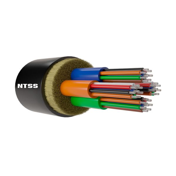 Оптический кабель распределительный NTSS PREMIUM IN/OUT, 64 волокна микромодули (8x8), OM3, 50/125, LSZH(нг(A)-HF), черный