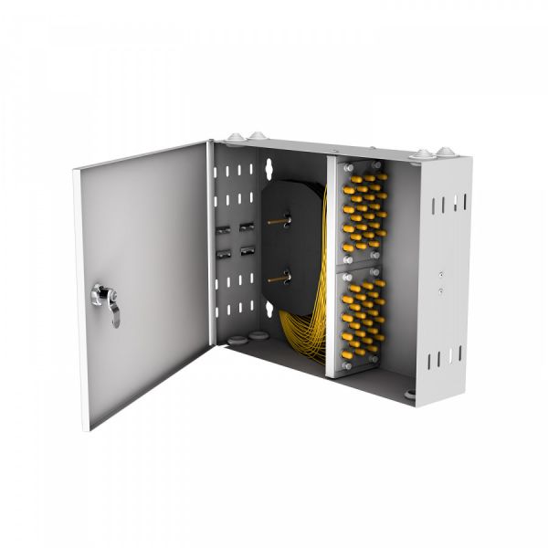 Кросс настенный NTSS PREMIUM, предсобранный, 24 порта ST/UPC, 9/125 мкм