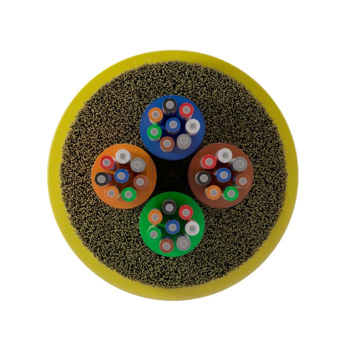 Оптический кабель внутренний NTSS PREMIUM 48 волокон микромодули (4x12), OS2, 9/125, LSZH(нг(A)-HF), жёлтый