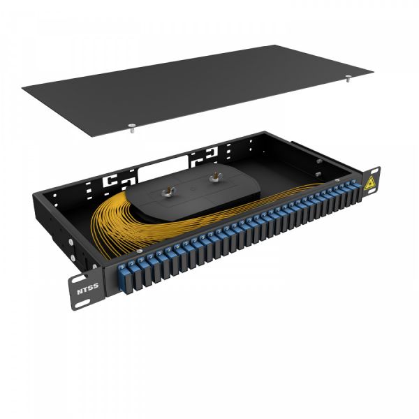 Кросс 19" NTSS PREMIUM, предсобранный 1U, 32 порта SC/UPC duplex, 9/125 мкм, черный