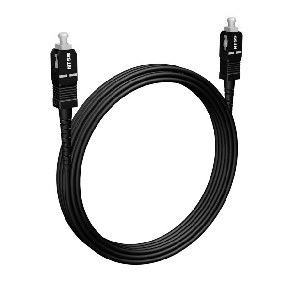 Шнур оптический NTSS spc SC/APC-SC/APC 9/125 3.0мм 10м черный LSZH (патч-корд)
