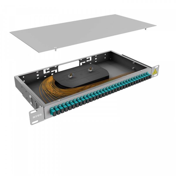 Кросс 19" NTSS PREMIUM, предсобранный 1U, 32 порта SC/UPC 50/125 мкм OM3