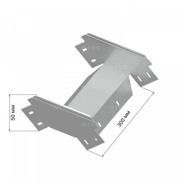 Вертикальный наружный угол NTSS 90° 50х300, толщина 0,7 (с крышкой)