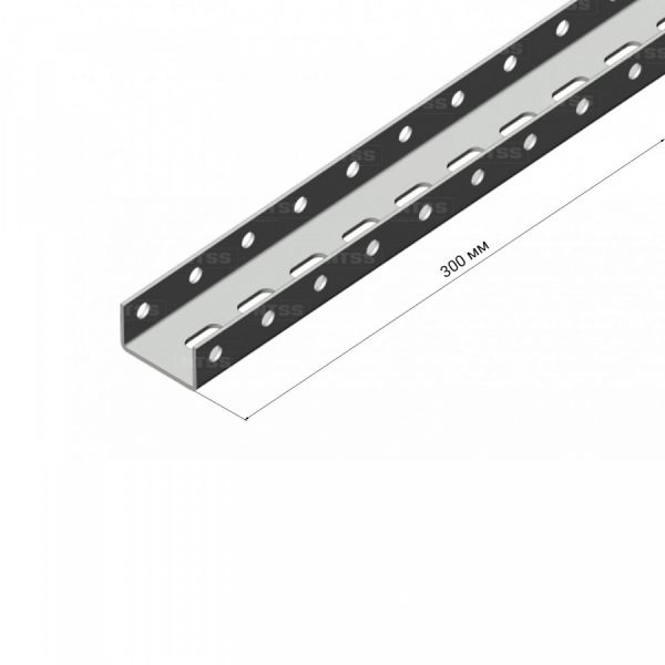 Перфорированный П-образный профиль NTSS 56х30х300мм (2,5)