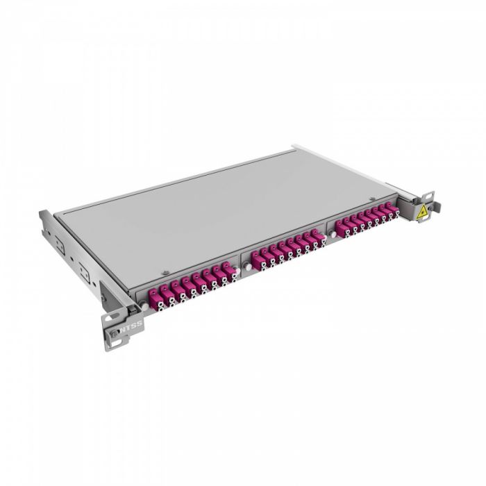 Кросс 19" NTSS PREMIUM выдвижной, предсобранный 1U, 24 порта LC/UPC duplex, 50/125 мкм OM4