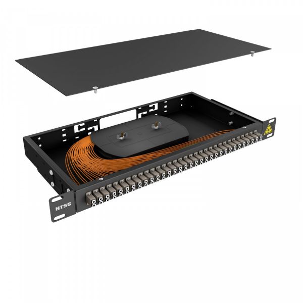 Кросс 19" NTSS PREMIUM, предсобранный 1U, 32 порта LC/UPC duplex, 62.5/125 мкм, черный