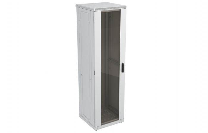 Шкаф телекоммуникационный напольный 19",42U(600x800), ШТ-НП-42U-600-800-С, передняя дверь стекло ССД